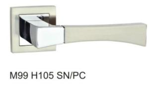 Zinc Alloy Rosette Door Handle Lock (M99-H105 SN/PC)