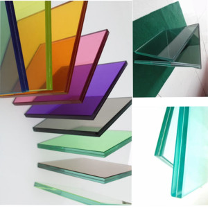 Clear / Colored / Tinted Toughened / Tempered Safety PVB Laminated Building Glass