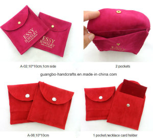 Custom Jewelry Pencil Mobile Phone Organza Velvet Drawstring Bag Pouches